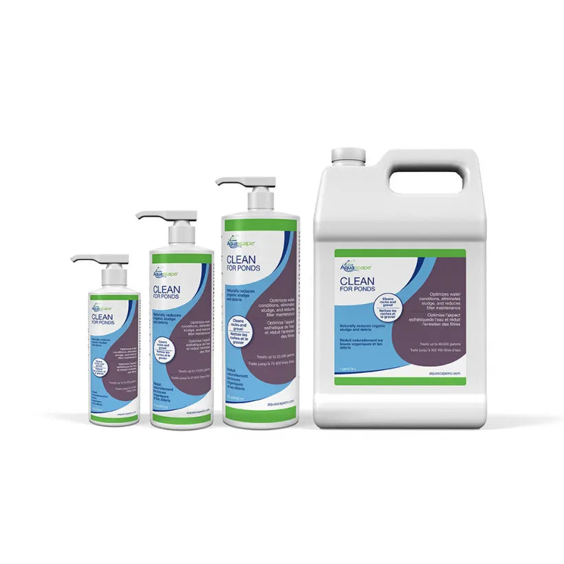 Aquascape Clean for Ponds natural bacteria-based treatment for water clarity.