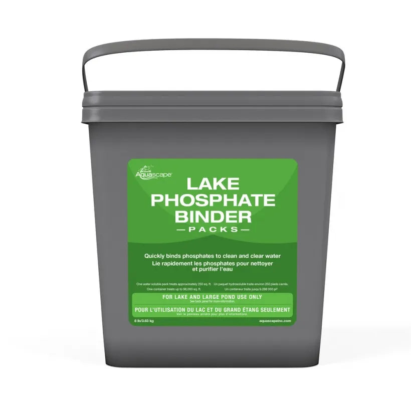 Improved water clarity with Lake Phosphate Binder Packs.