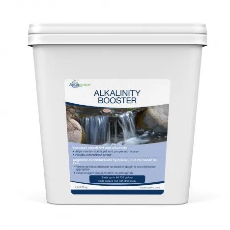 Fully dissolving alkalinity booster powder for easy application.