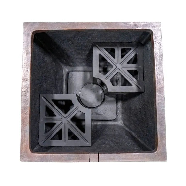 Aquascape Fountain Bowl Shelves – Square – Fits 27" Sq – installed view