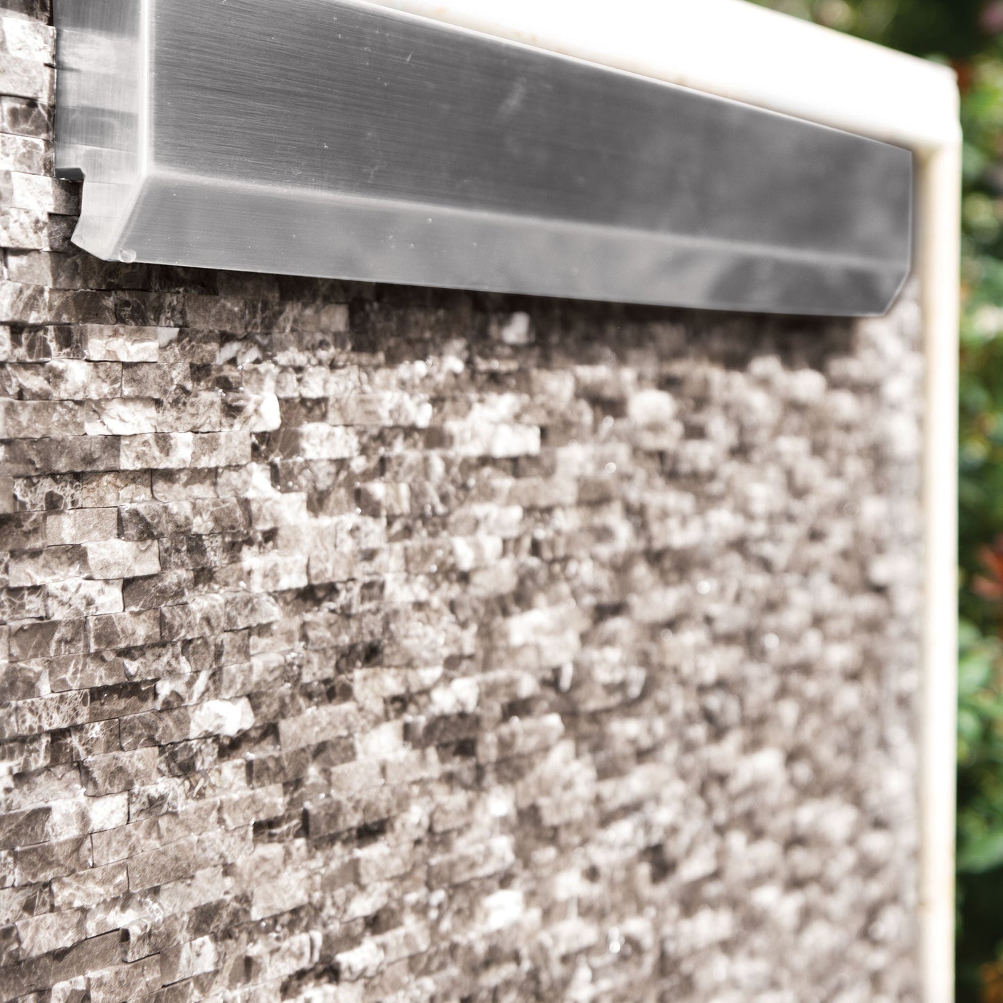 Atlantic - Oase Stainless Steel & Copper WaterWall Spillway 24" - AquaGarden