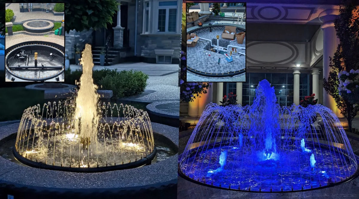 Custom Fountain Spray Ring Manufacturing & Installation | AquaGarden