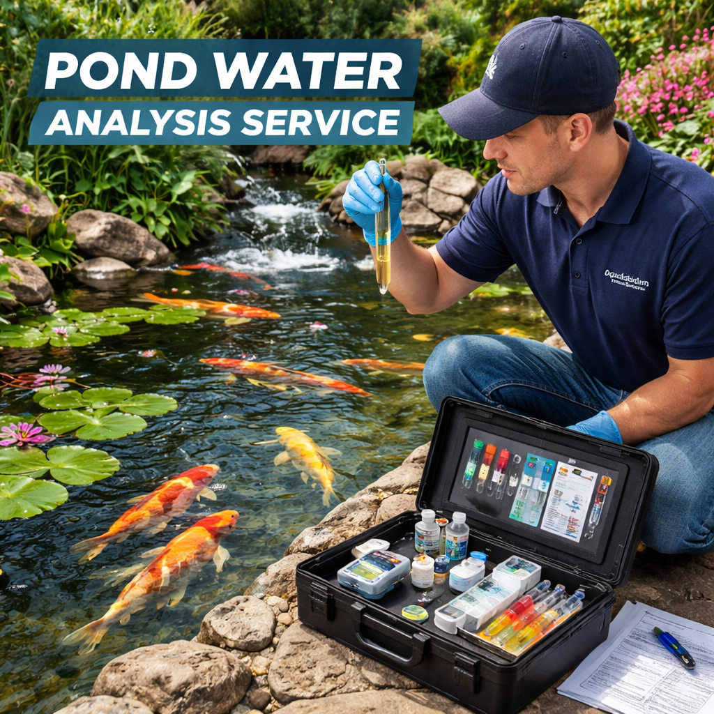 Pond Testing and Inspection with recommendations.