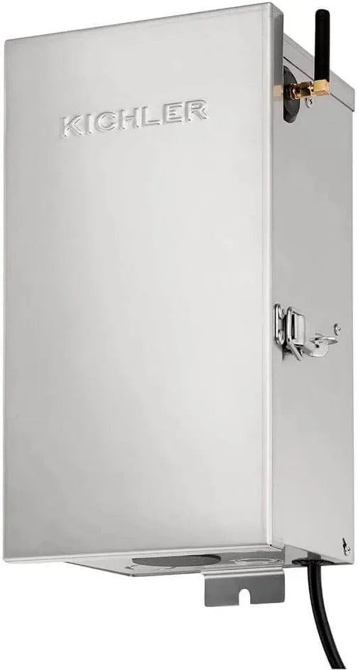 Kichler electrical box with transformer on a white background