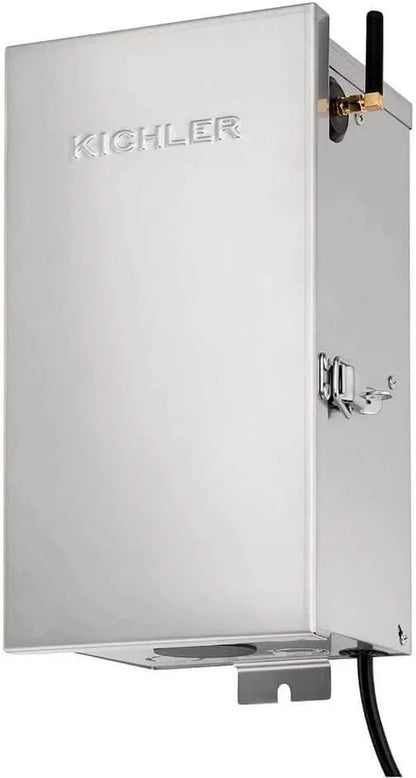 Kichler electrical box with transformer on a white background