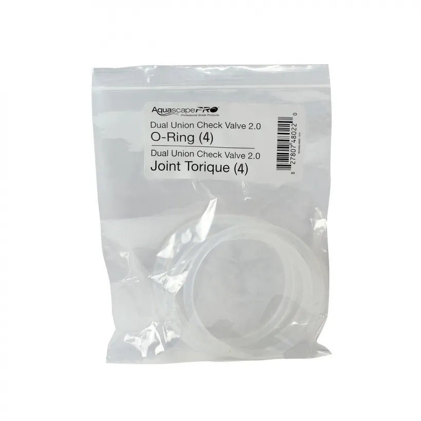 Aquascape Check Valve Dual Union 2.0 – O-Ring (Qty 4) 48022