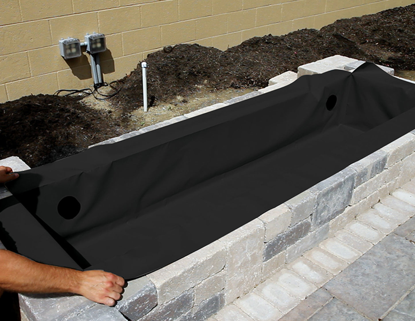 Atlantic-Oase Flexible Hardscape Basin - 6' x 2' Black