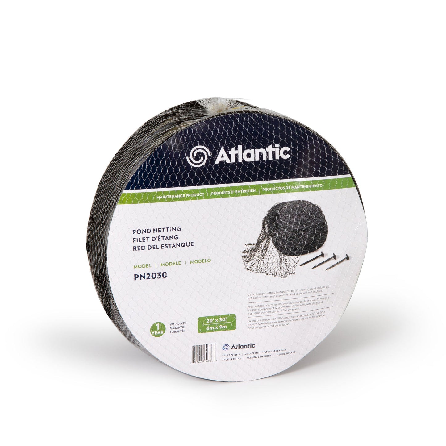 Atlantic-Oase Pond Netting 20' x 30' UV-resistant 1/2 inch mesh