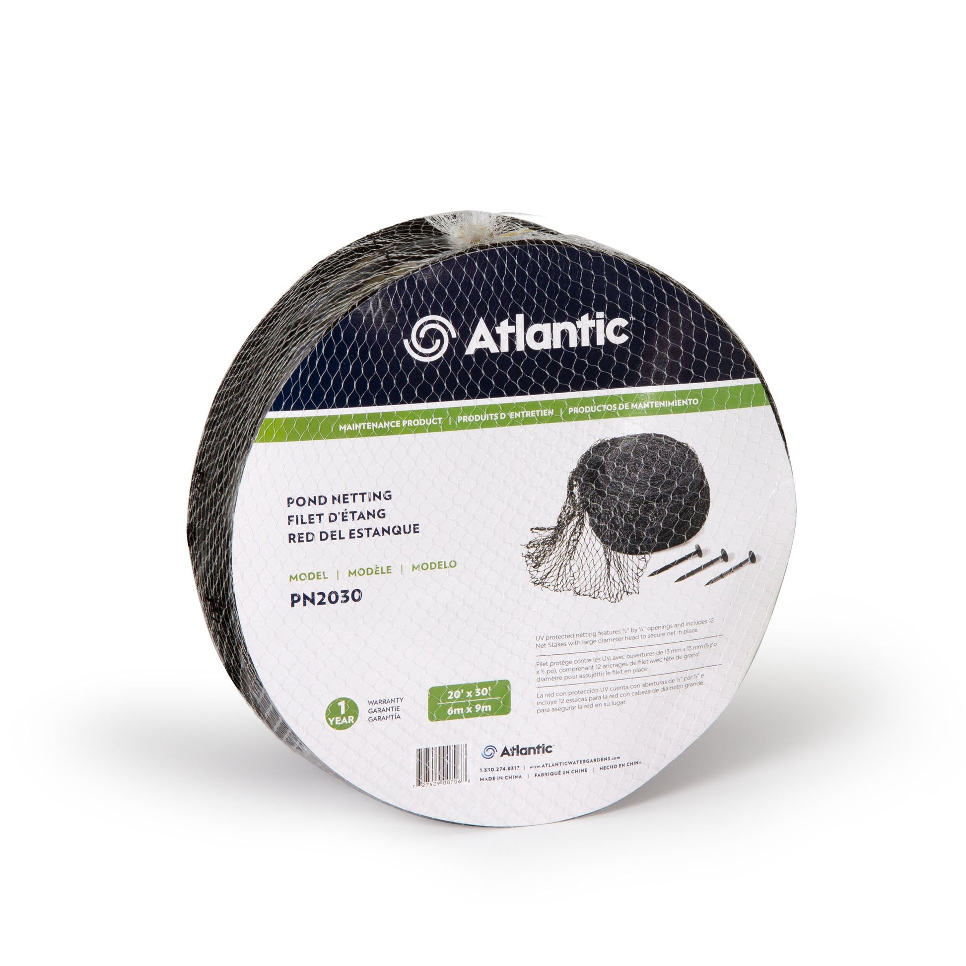 Atlantic-Oase Pond Netting 20' x 30' UV-resistant 1/2 inch mesh