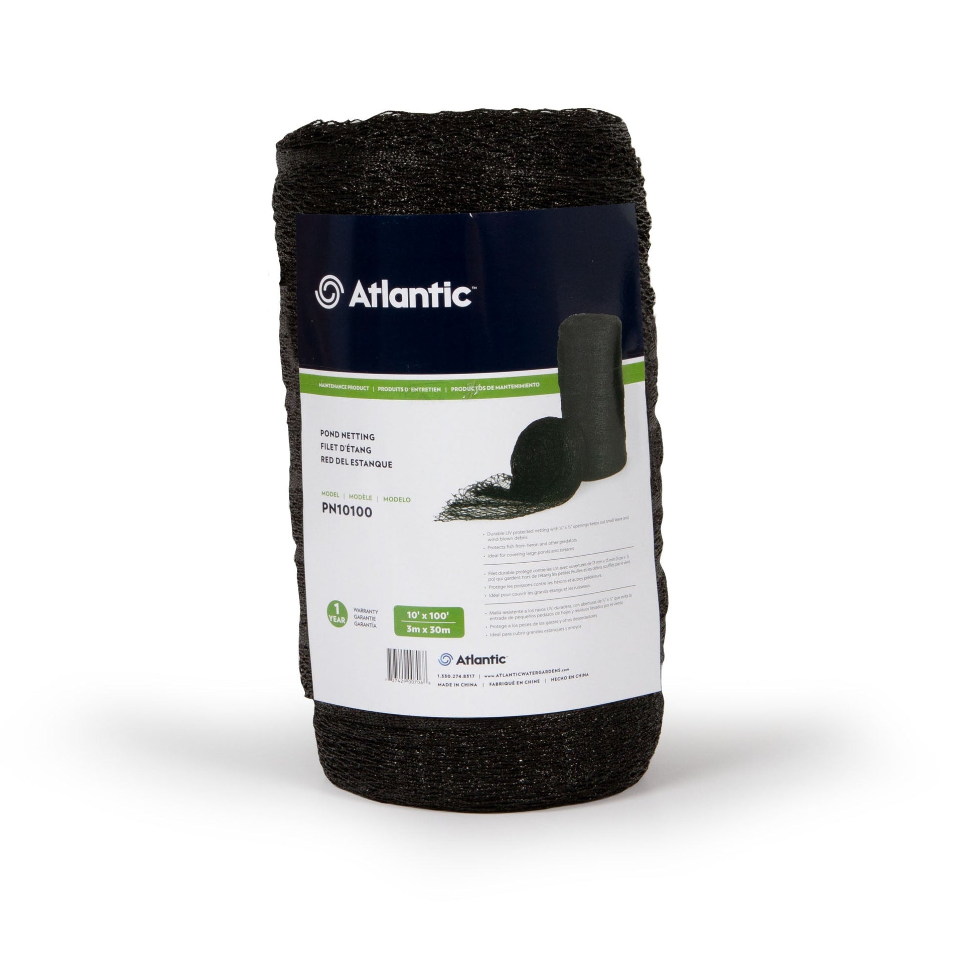 Atlantic-Oase Pond Netting 10' x 100' UV-resistant 1/2 inch mesh