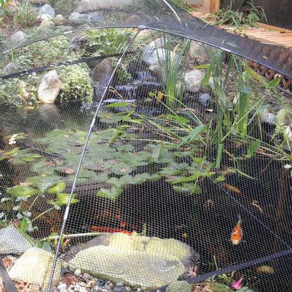 Atlantic-Oase Pond & Garden Protector installed over a koi pond