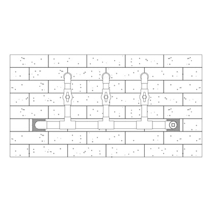 Technical drawing of a mechanical component with labeled parts on a white background