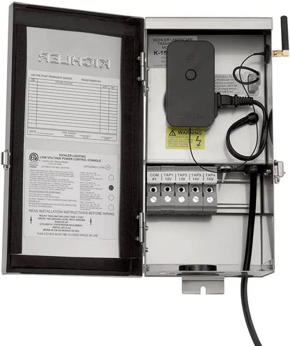 Kichler Electric electrical control panel with wiring and labels on a white background