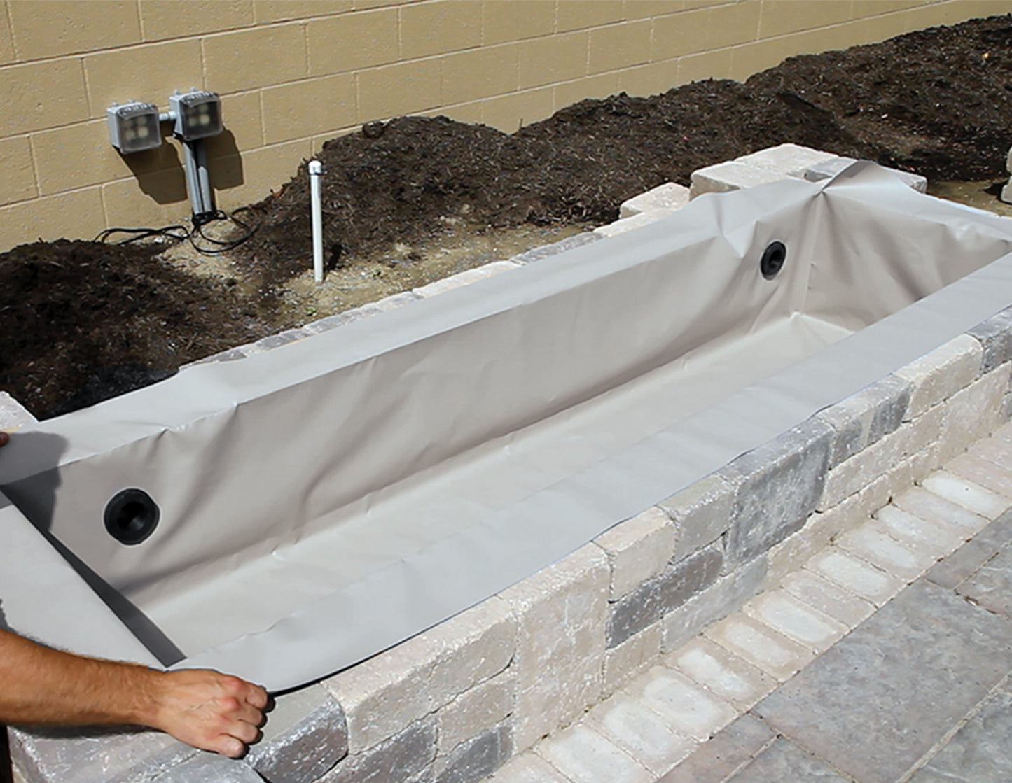 Atlantic-Oase Flexible Hardscape Basin - 6' x 2' Grey