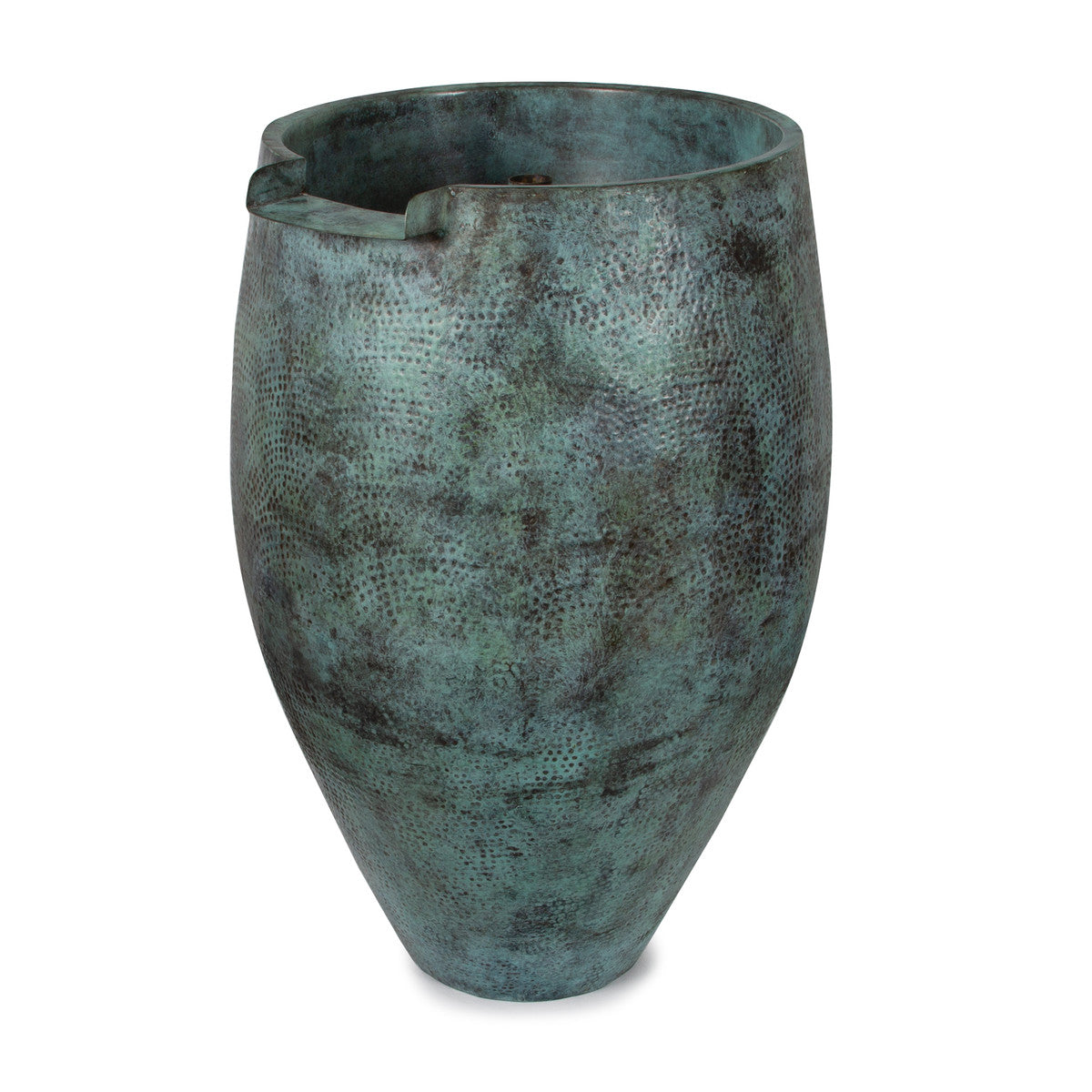 Atlantic-Oase Hammered Brass Aura Spillway Vases - Aquagarden