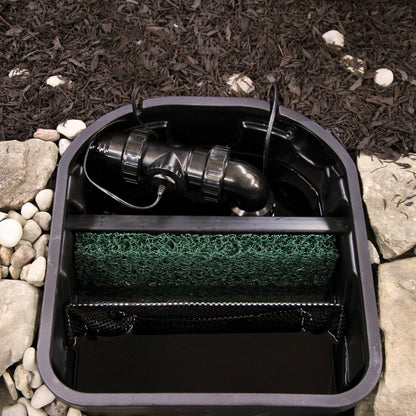 Atlantic-Oase check valve installed inside pond skimmer