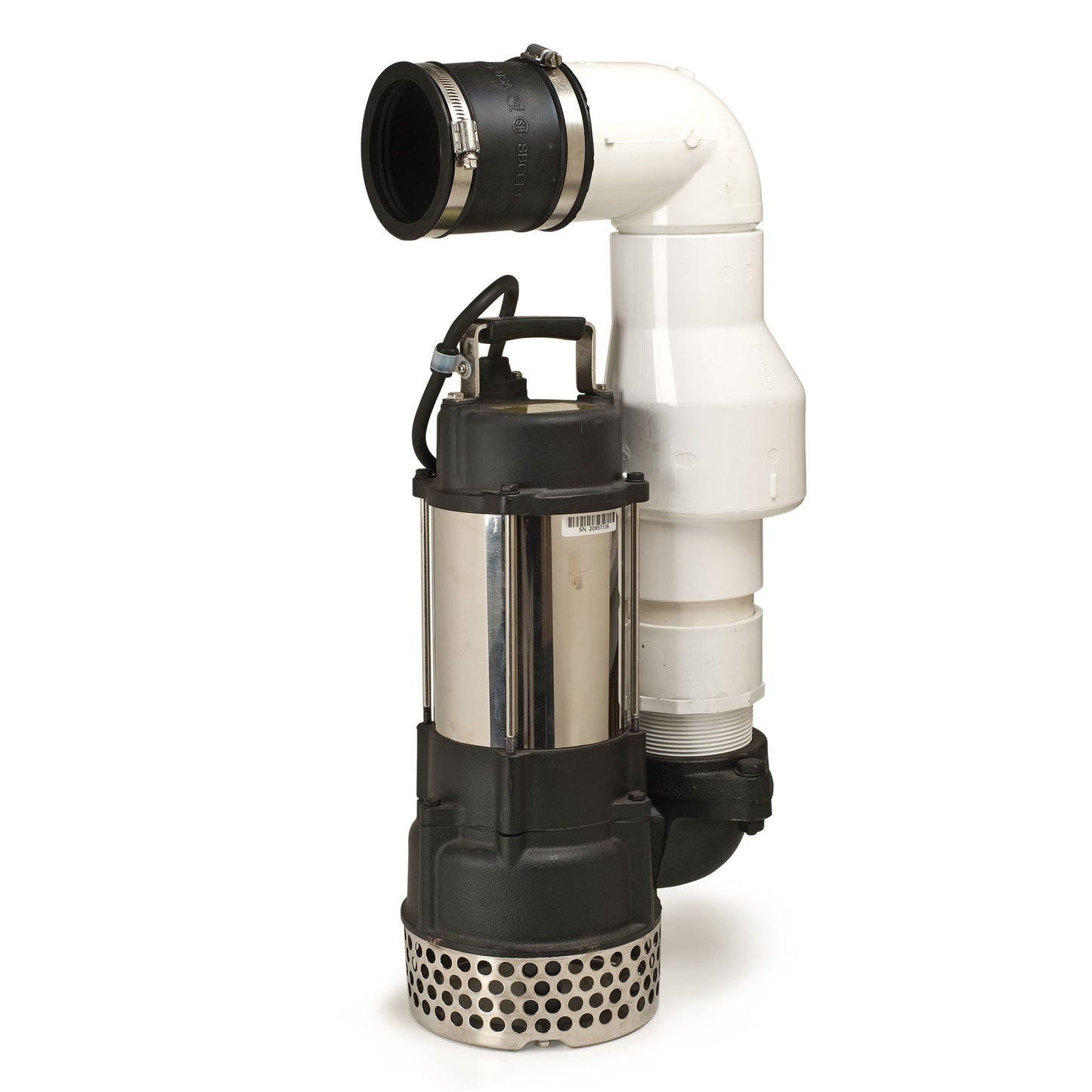 Atlantic-Oase AWGCV30 3 inch check valve installed on vertical pond pump