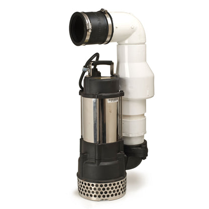 Atlantic-Oase AWGCV30 3 inch check valve installed on vertical pond pump