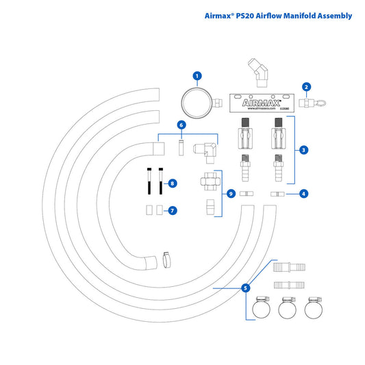Airmax PS20 Airflow Manifold Assembly Replacement Parts — product image 1