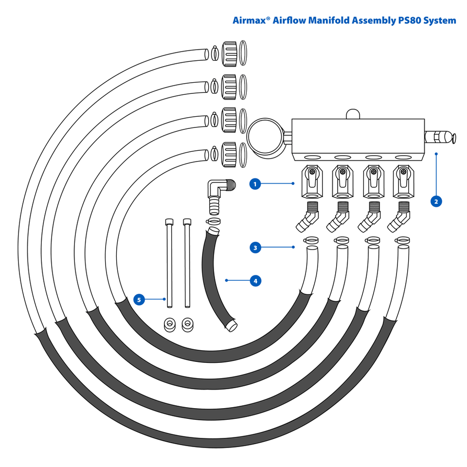 Airmax PS80 Airflow Manifold Assembly Replacement Parts — product image 1