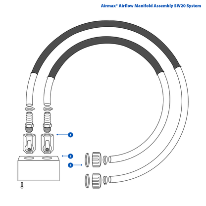 Airmax SW20 Airflow Manifold Assembly Replacement Parts — product image 1