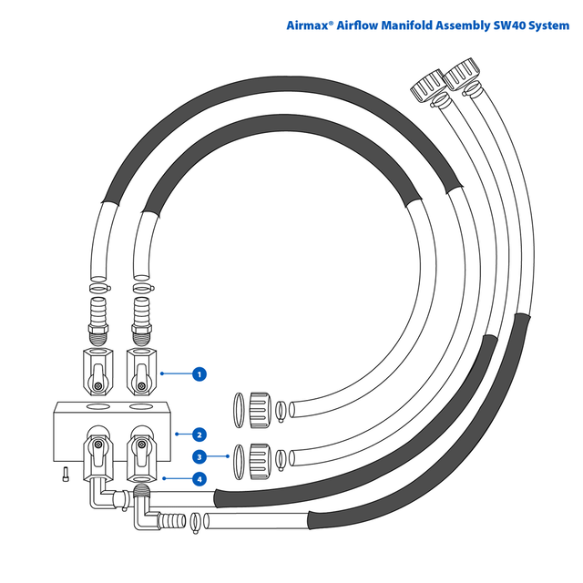 Airmax SW40 Airflow Manifold Assembly Replacement Parts — product image 1