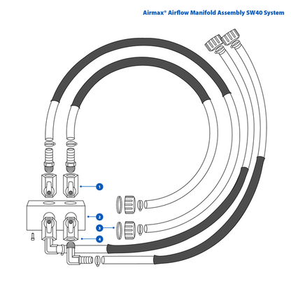 Airmax SW40 Airflow Manifold Assembly Replacement Parts — product image 1
