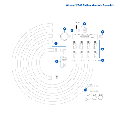 Airmax SW40HP & PS40 Airflow Manifold Assembly Replacement Parts — product image 1