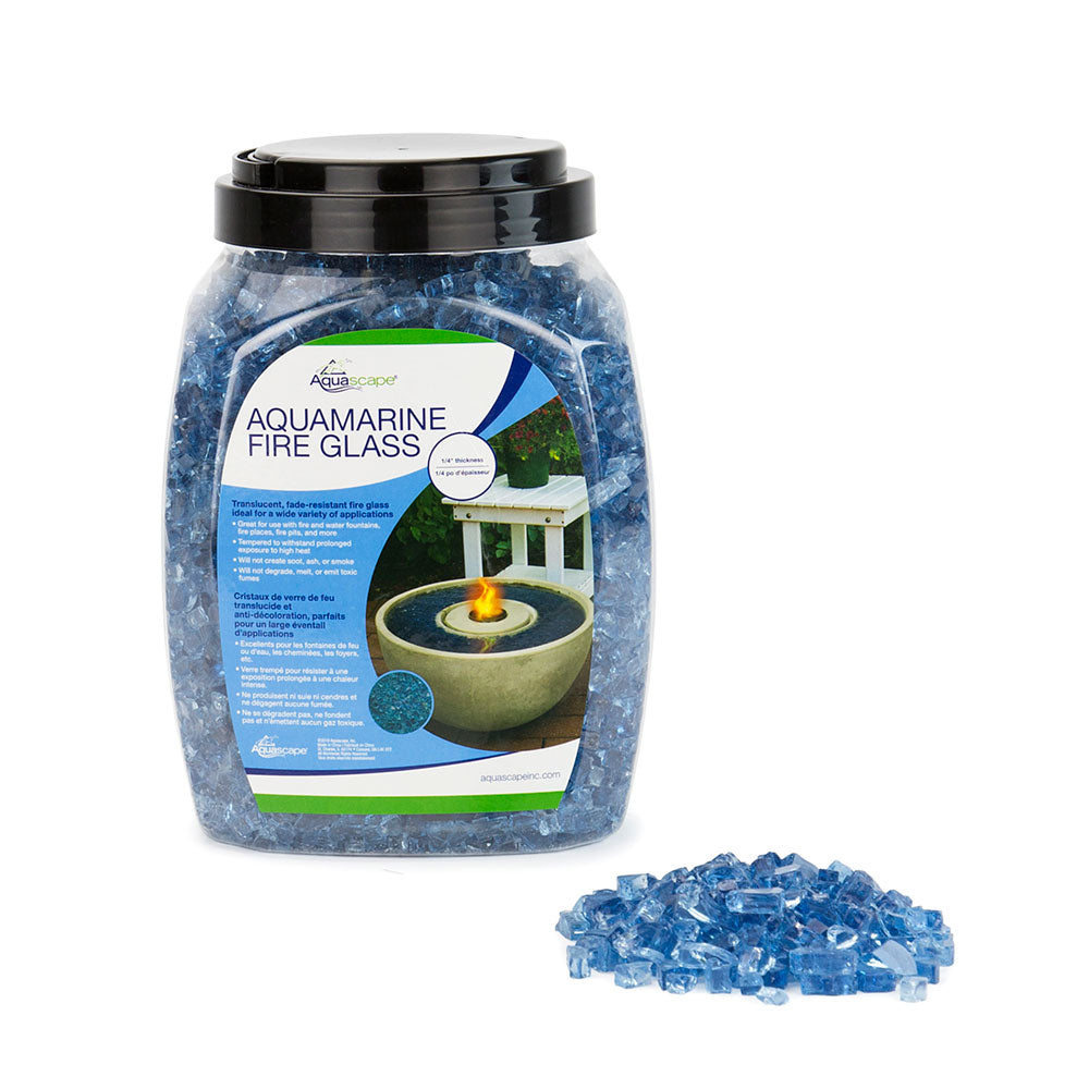 Aquascape 1/4-Inch Fire Glass – 10 lb – Aquamarine
