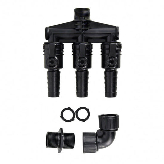Aquascape 3-Way Barbed Valve — 3-WAY 3/4" MPT x 3/4" BARB
