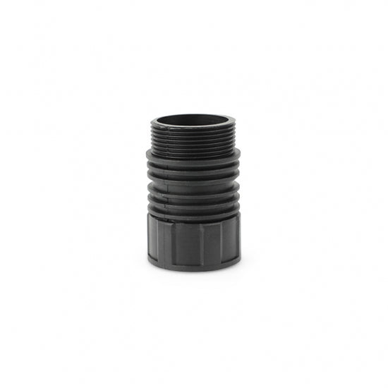 Aquascape 38 mm FPT x 1-1/2 in. MPT Thread Adapter — 38 MM METRIC FPT TO 1-1/2" IMPERIAL MPT