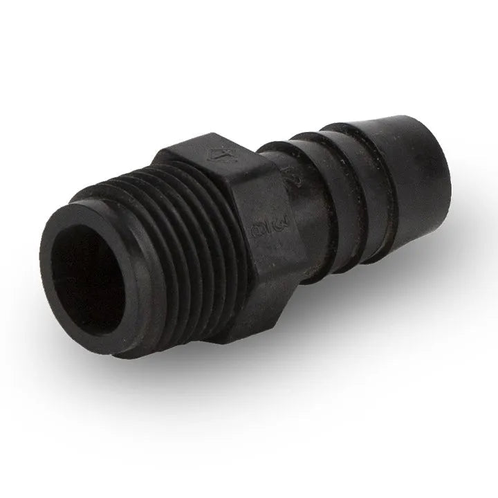 Aquascape Poly MPT x Barb Hose Adapters — 3/8" MPT x 1/2" BARB