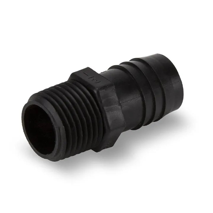 Aquascape Poly MPT x Barb Hose Adapters — 1/2" MPT x 3/4" BARB