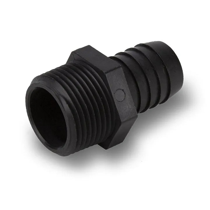 Aquascape Poly MPT x Barb Hose Adapters — 3/4" MPT x 3/4" BARB
