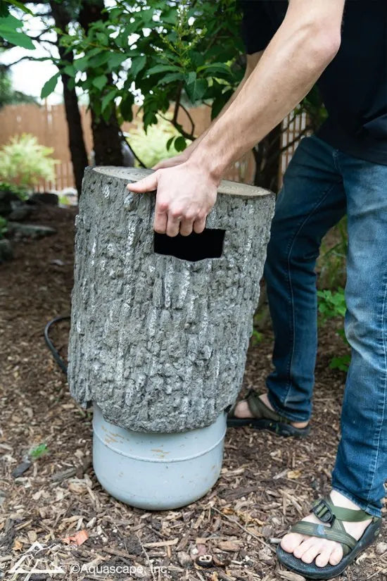 Aquascape Faux Stone & Stump Propane Tank Covers