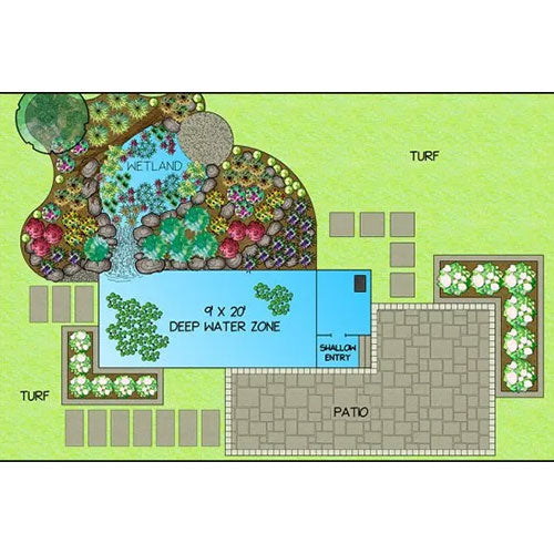 Aquascape Recreational Pond Kit – 9 ft x 20 ft, Canada