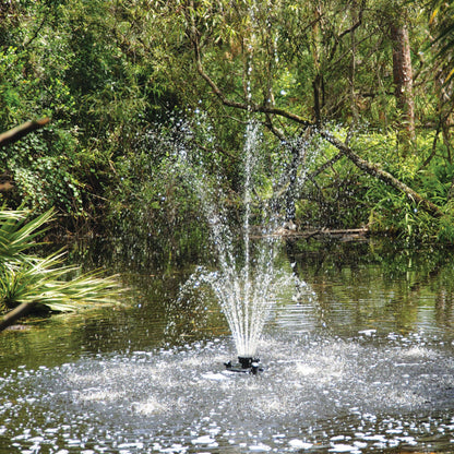 Atlantic-Oase 1/4 HP floating fountain spray pattern