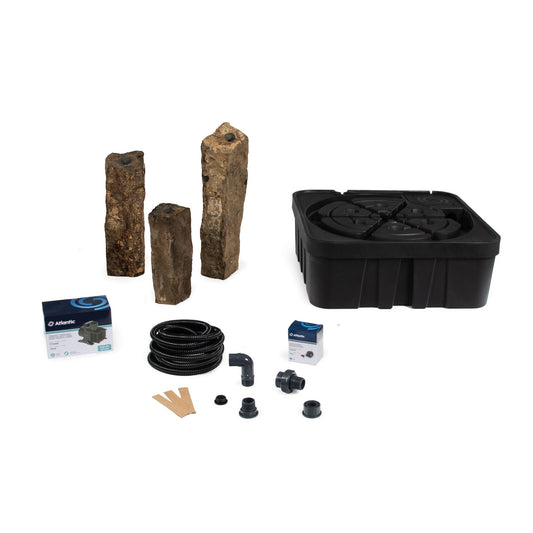 Atlantic - Oase 3 Pieces Natural Basalt Fountain Kit - AquaGarden