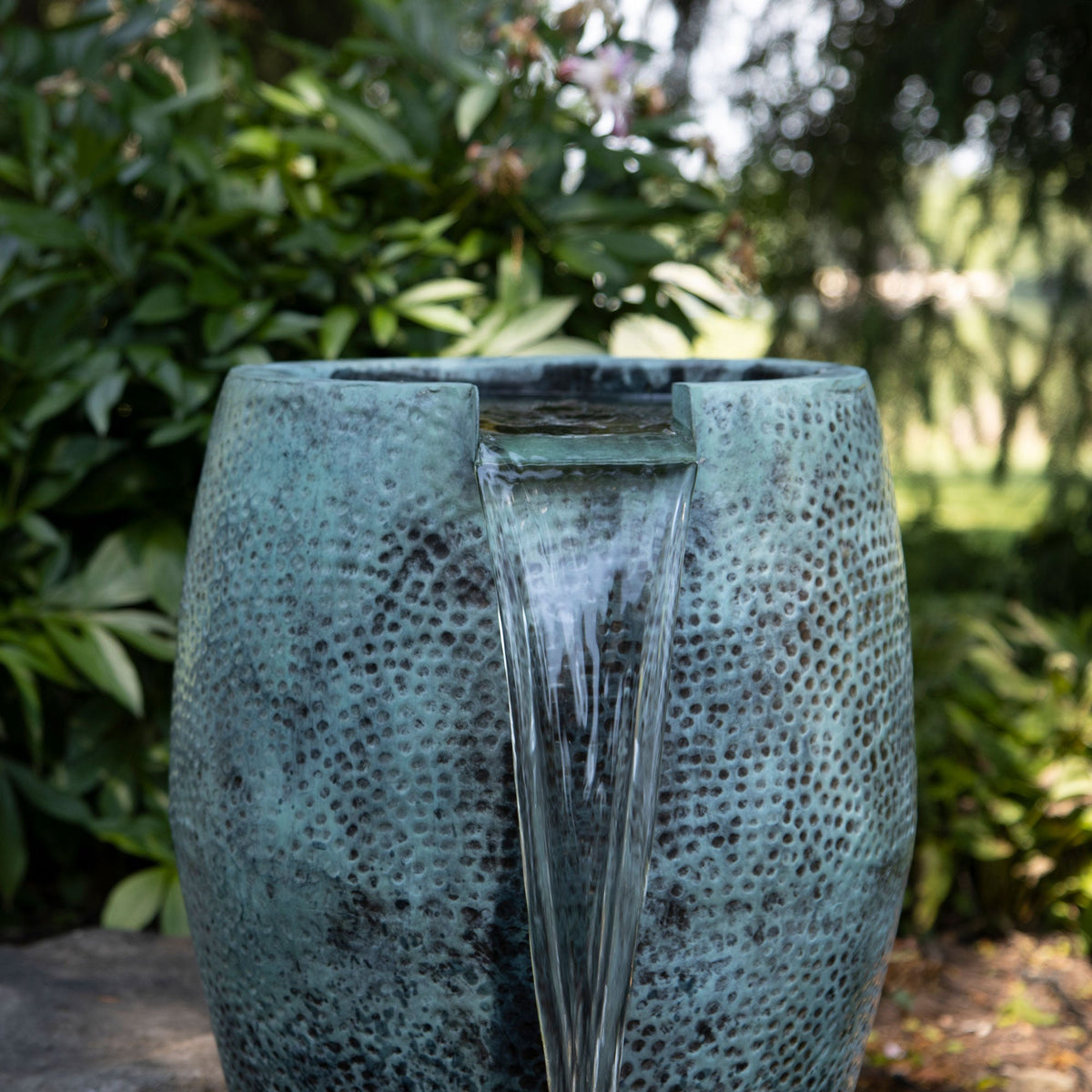 Atlantic-Oase Hammered Brass Aura Spillway Vases — product gallery 13