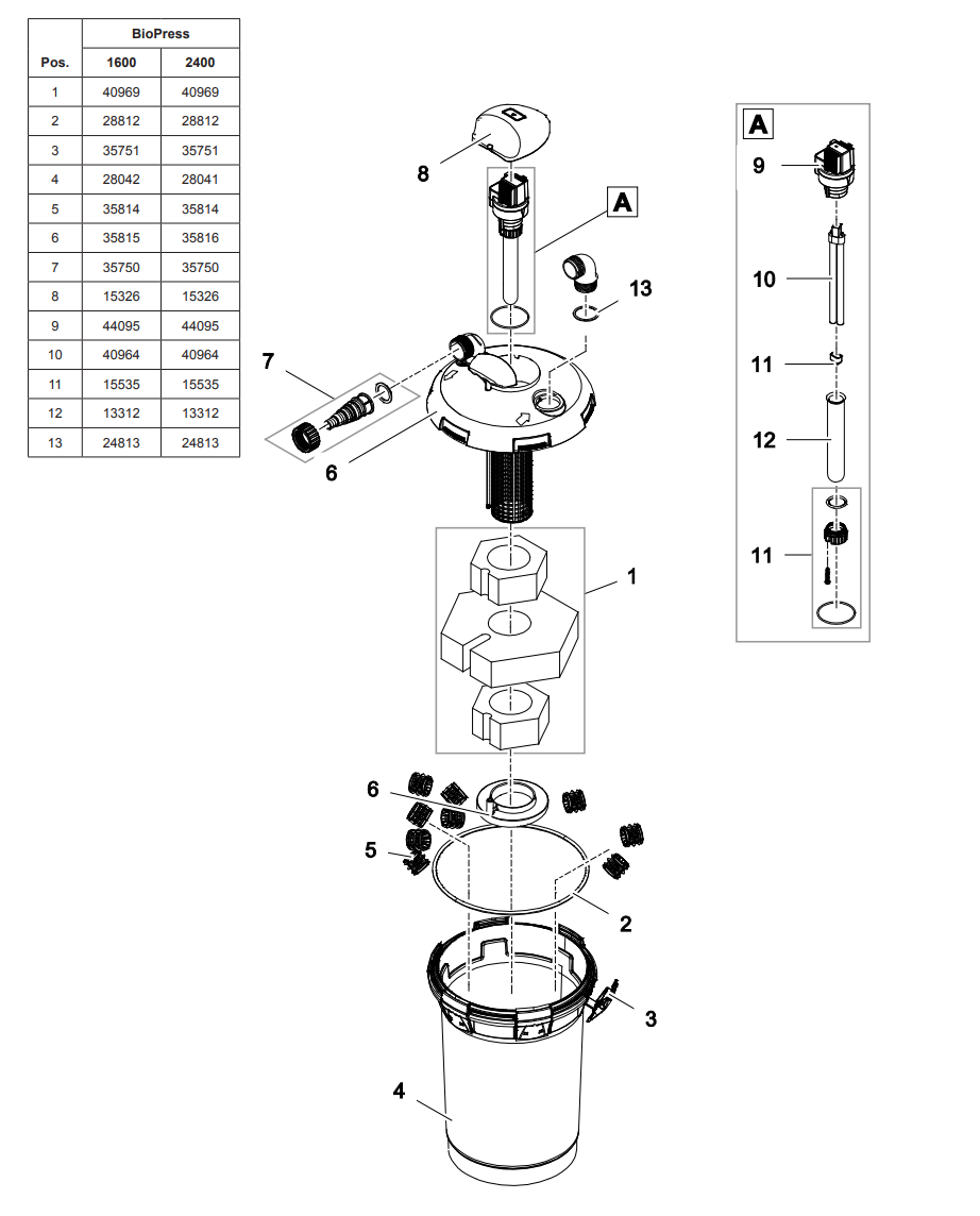Atlantic-Oase BioPress UVC Pressure Filters Replacement Parts — product image 1