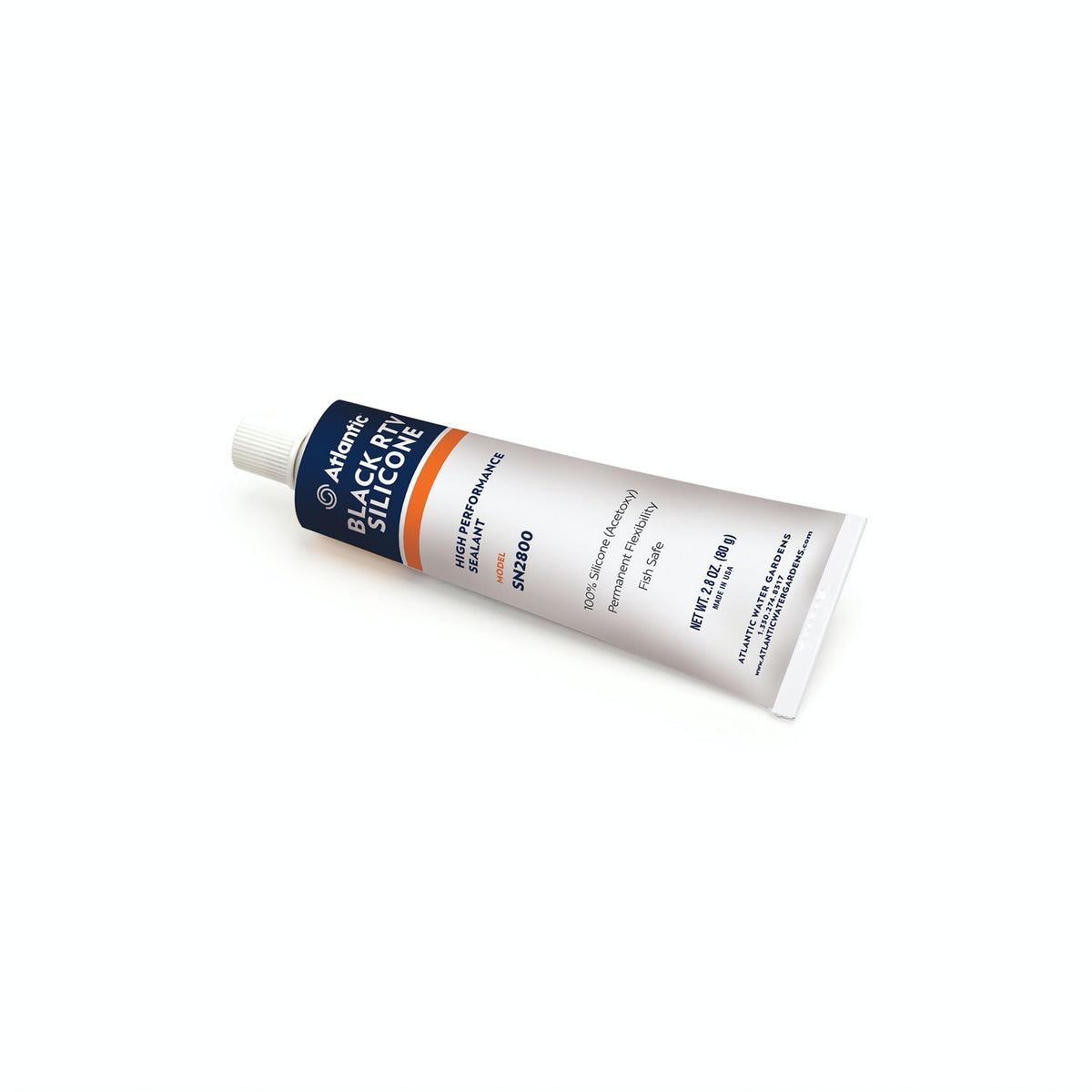 Atlantic-Oase Black RTV Silicone Sealant — 2.8 oz