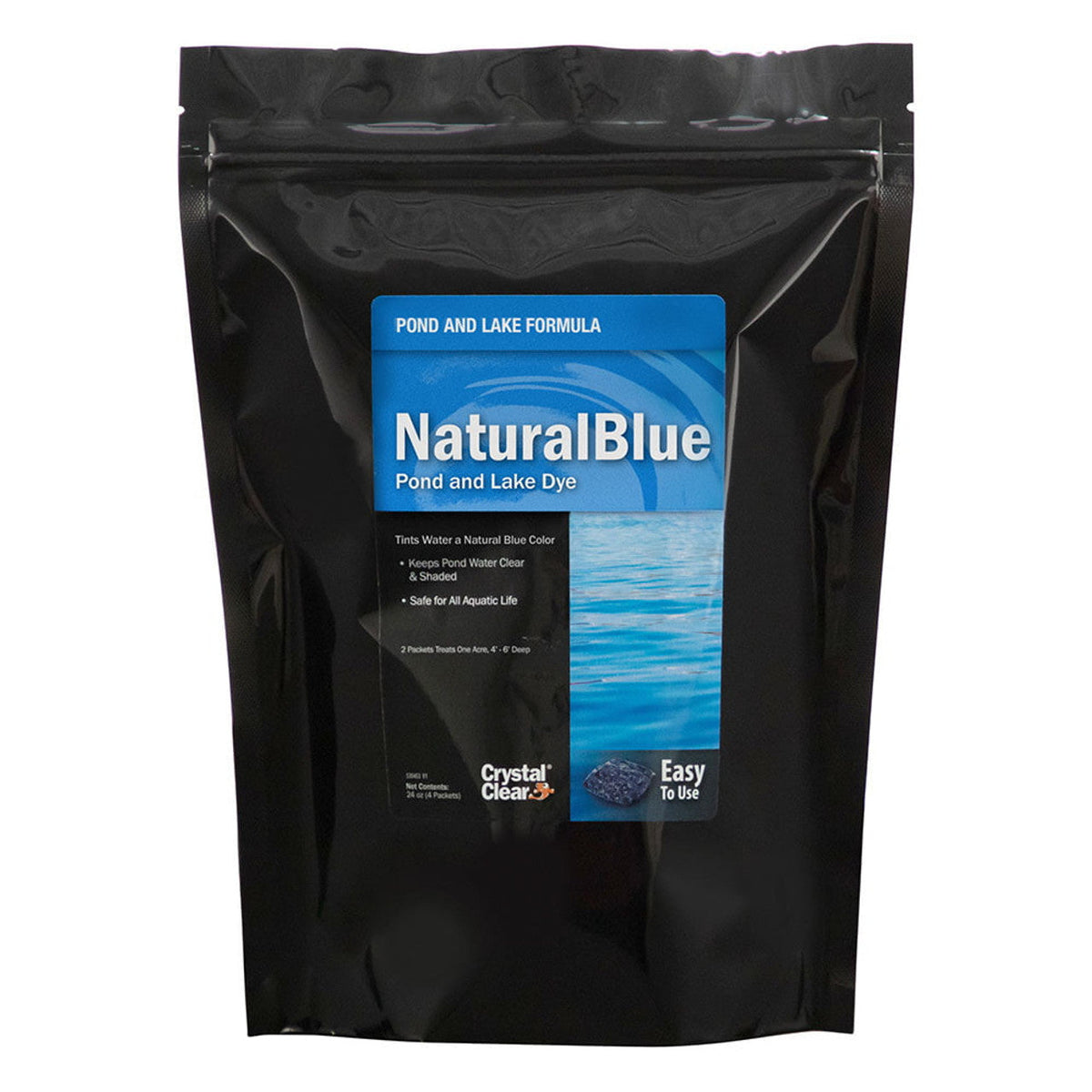 CrystalClear NaturalBlue Dye Packets — 4-Pack