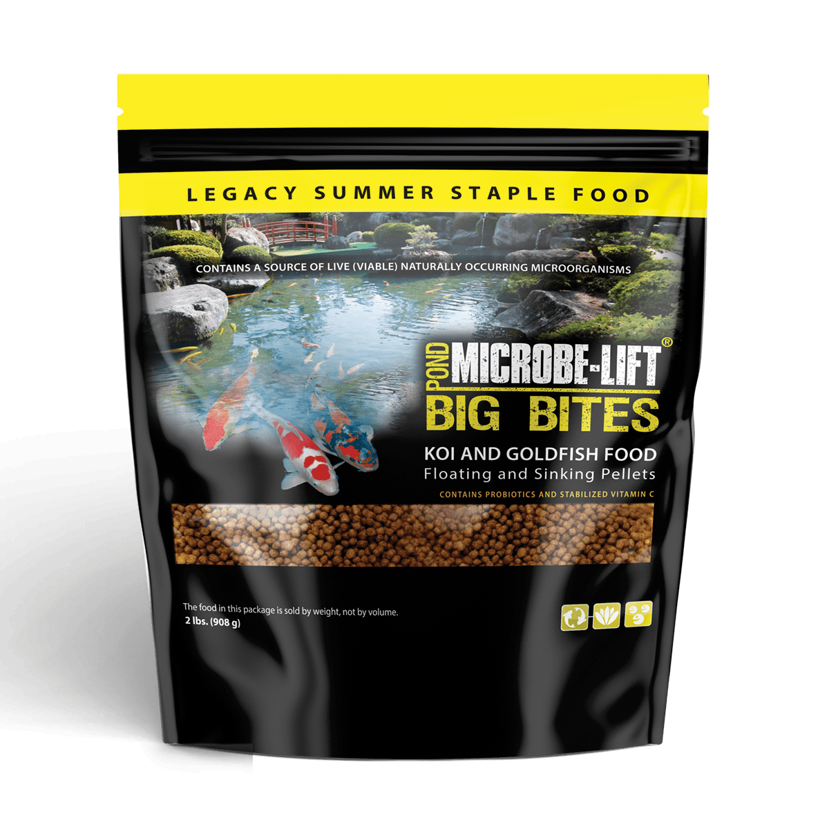 Microbe-Lift Big Bites Floating Pellets — 2 lbs 12 oz
