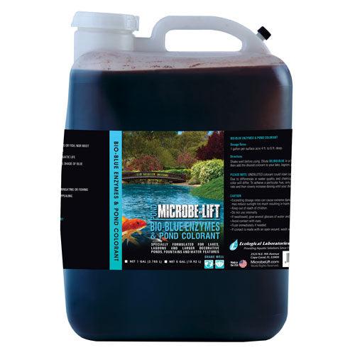 Microbe-Lift Bio-Blue Enzymes & Pond Colorant — 5 Gallons