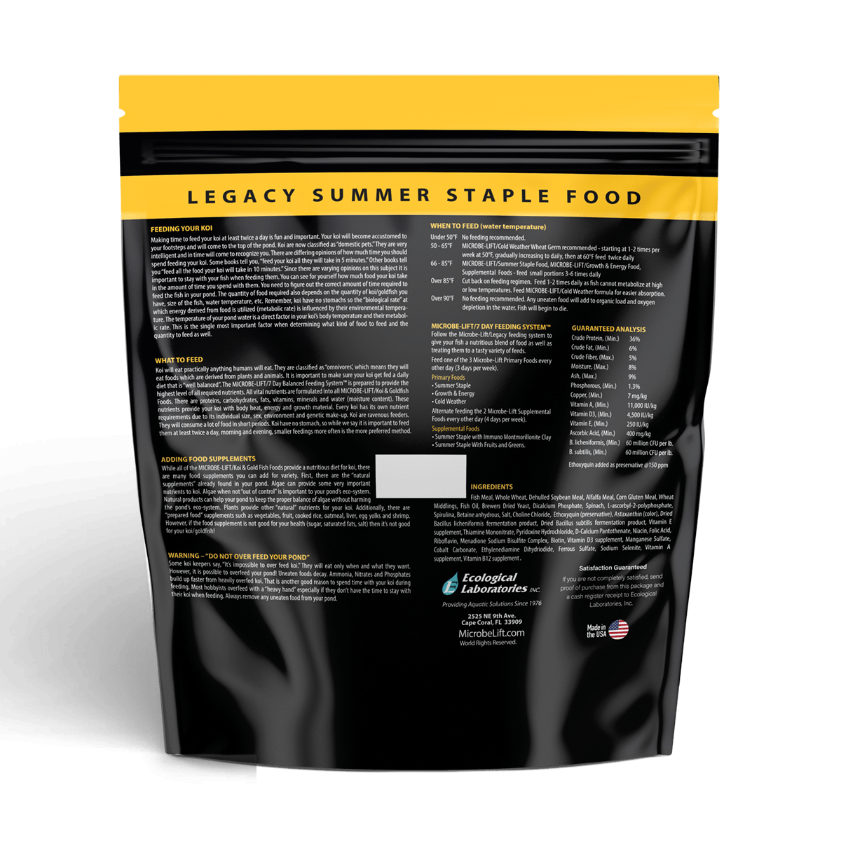 Microbe-Lift Summer Staple Food — product view 2