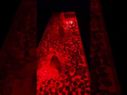 Stainless steel fountain with RGB ighting