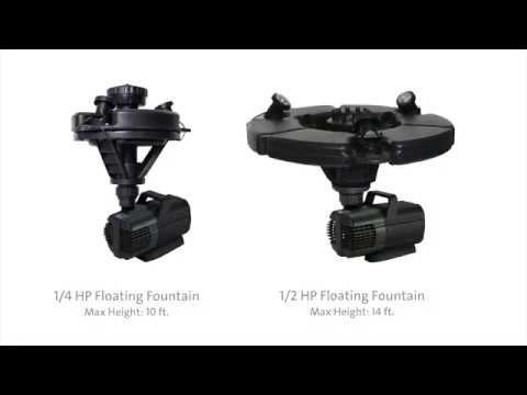 Atlantic-Oase 1/4 HP Floating Fountain with Lights product video