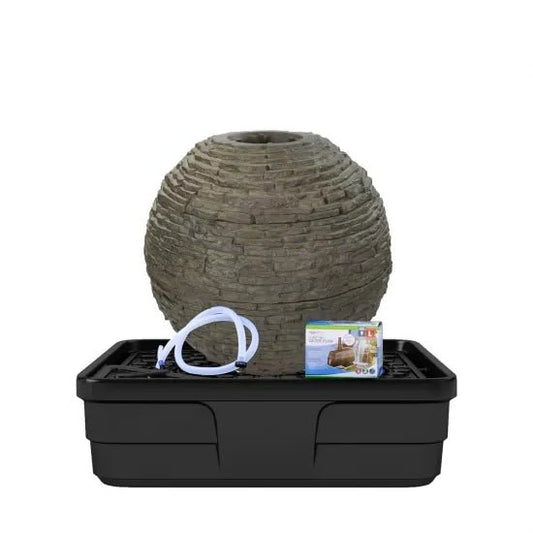 Aquascape Stacked Slate Sphere Fountain Kit 32″ Diameter - AquaGarden